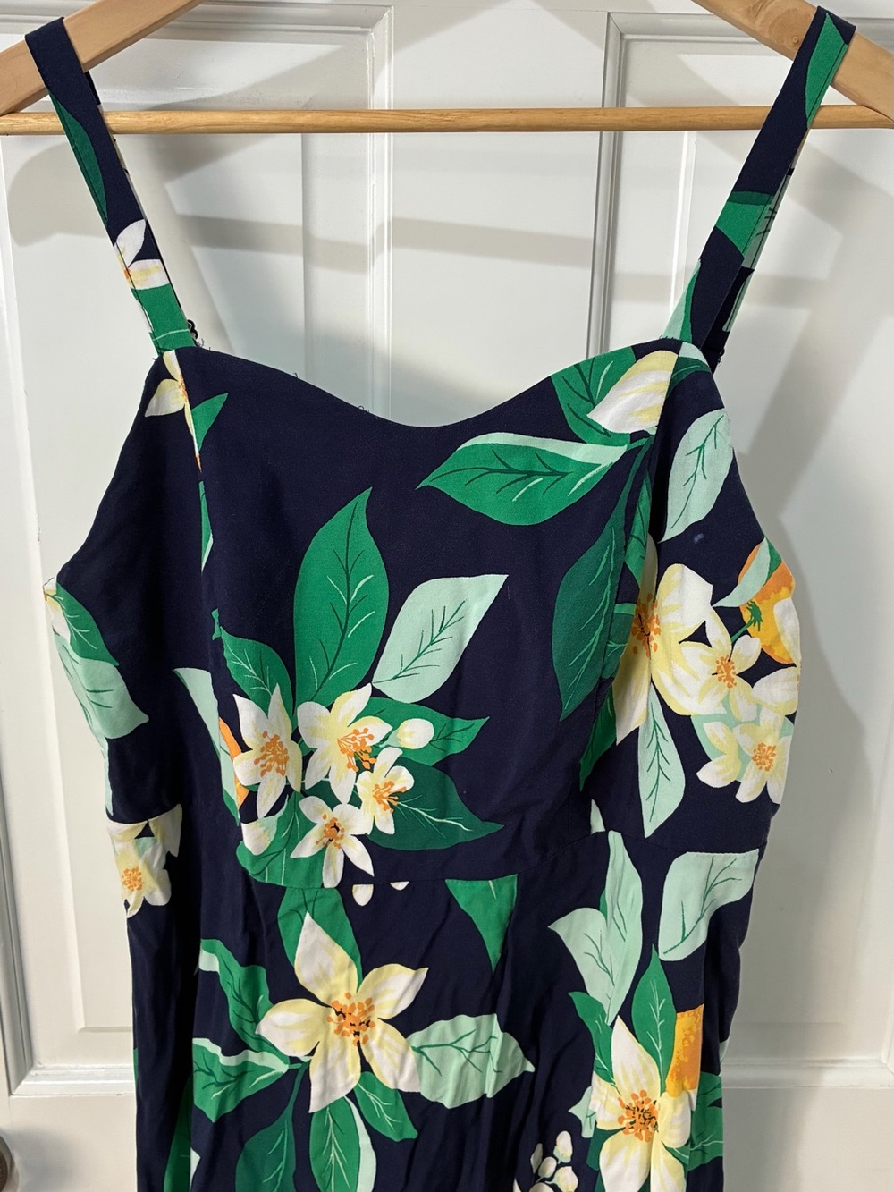 Old Navy Fit & Flare Tropical Botanical Floral Cami Dress